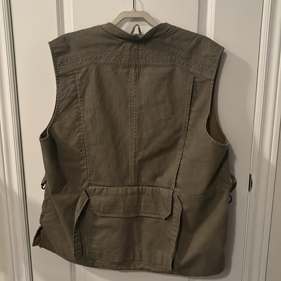 Men’s Outdoor Kaki Green Multi-pocket Utility/Fishing Vest Size L - Picture 3 of 8